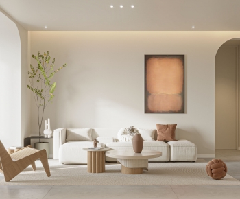 Wabi-sabi Style A Living Room-ID:632287989