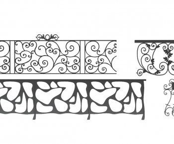 欧式铁艺雕花护栏楼梯栏杆-ID:601916077