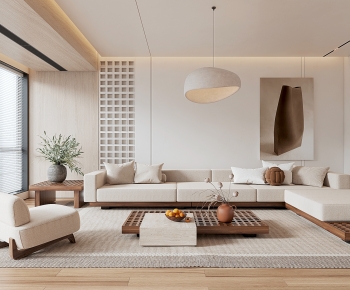 Wabi-sabi Style A Living Room-ID:521411908