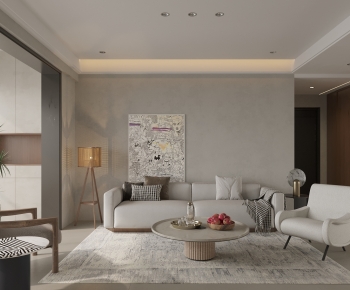 Wabi-sabi Style A Living Room-ID:642656098