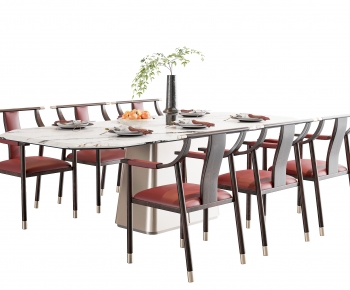 New Chinese Style Dining Table And Chairs-ID:734570983