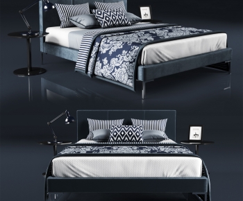 Modern Double Bed-ID:123188975