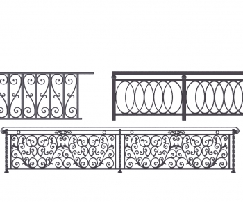 欧式铁艺雕花护栏楼梯栏杆-ID:301165106