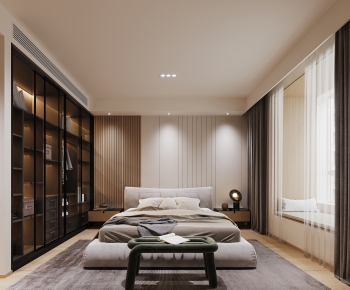 Wabi-sabi Style Bedroom-ID:595815909