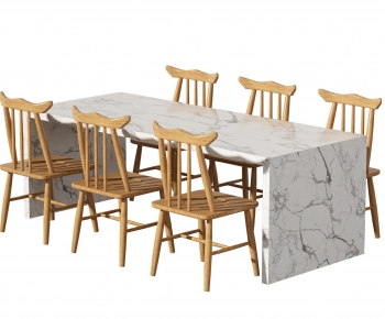 Modern Dining Table And Chairs-ID:689752102