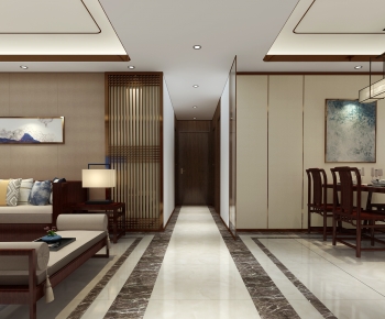 New Chinese Style Hallway-ID:282332902
