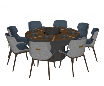 New Chinese Style Dining Table And Chairs-ID:467117074