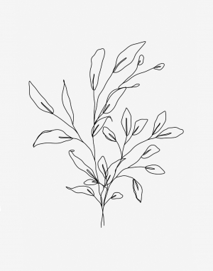 现代装饰画抽象植物-ID:5330399