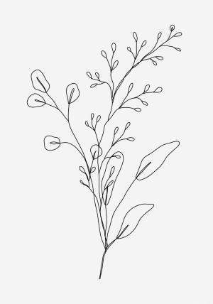 现代装饰画抽象植物-ID:5330403