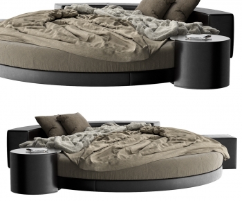 Modern Double Bed-ID:916321993