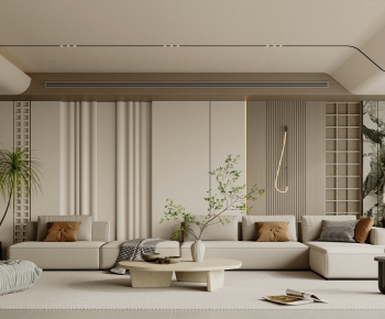 Wabi-sabi Style A Living Room-ID:358197938