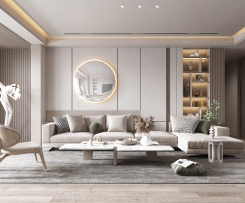 Wabi-sabi Style A Living Room-ID:104372983