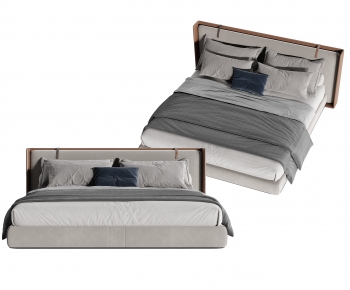 Modern Double Bed-ID:927695999