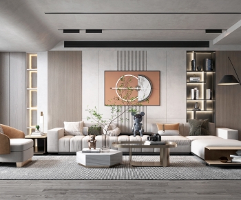 Modern A Living Room-ID:658154016