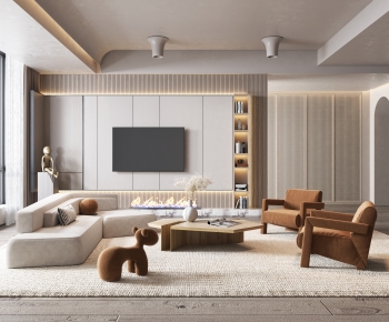 Wabi-sabi Style A Living Room-ID:845715059