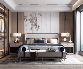 New Chinese Style Bedroom-ID:630923036