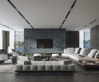 Modern A Living Room-ID:868738898