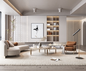 Wabi-sabi Style A Living Room-ID:229651939