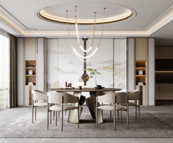 New Chinese Style Dining Room-ID:911978964