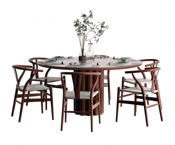 Nordic Style Dining Table And Chairs-ID:874260902