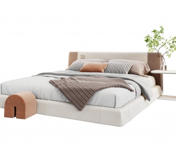 Modern Double Bed-ID:884819986