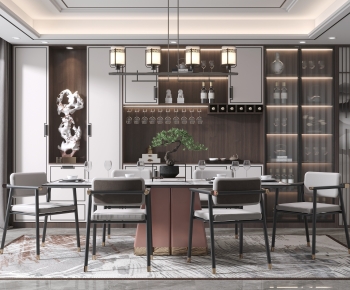 New Chinese Style Dining Room-ID:431469926