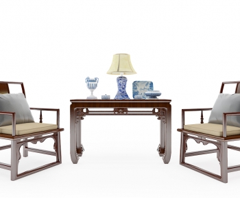 Chinese Style Tea Tables And Chairs-ID:526370055