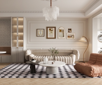 French Style A Living Room-ID:590161099