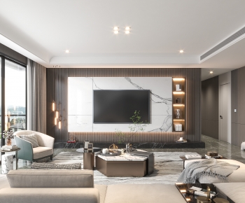 Modern A Living Room-ID:836653953