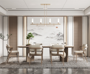 New Chinese Style Dining Room-ID:898911001