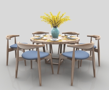 New Chinese Style Dining Table And Chairs-ID:560978898