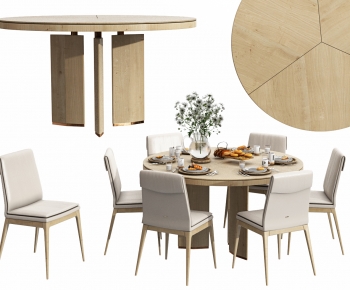 Nordic Style Dining Table And Chairs-ID:740024091