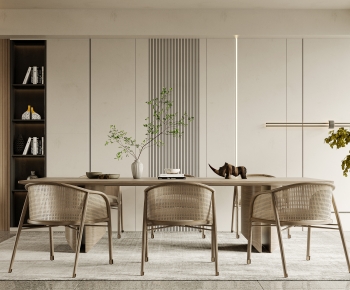 Modern Wabi-sabi Style Dining Room-ID:325321919