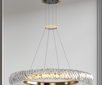 現代玻璃環形吊燈-ID:1342554