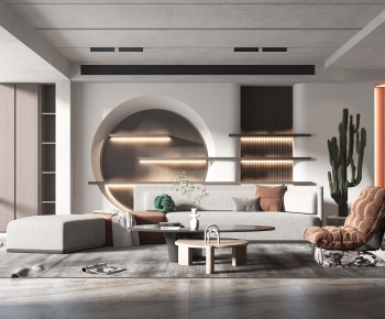 Wabi-sabi Style A Living Room-ID:150717021