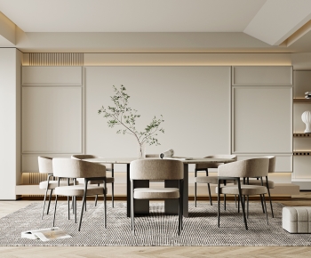 Modern Wabi-sabi Style Dining Room-ID:496155988