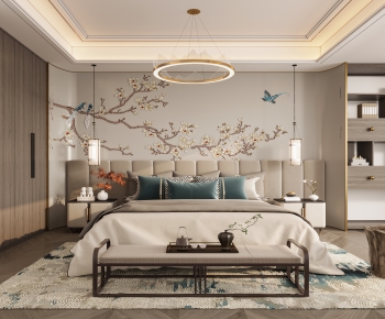 New Chinese Style Bedroom-ID:143017059