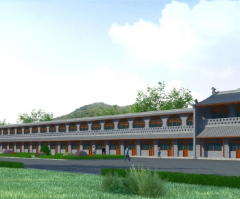 New Chinese Style Ancient Architectural Buildings-ID:808731086