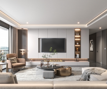 Modern A Living Room-ID:933033947