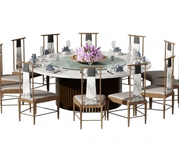 New Chinese Style Dining Table And Chairs-ID:899312975
