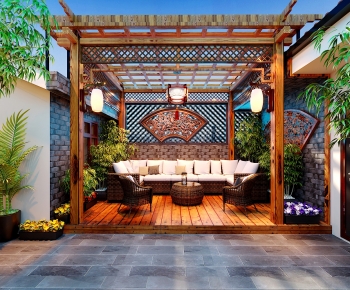 Chinese Style Courtyard/landscape-ID:628173119