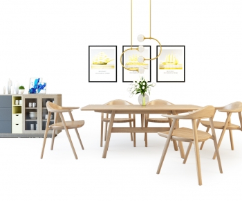 Nordic Style Dining Table And Chairs-ID:650393018