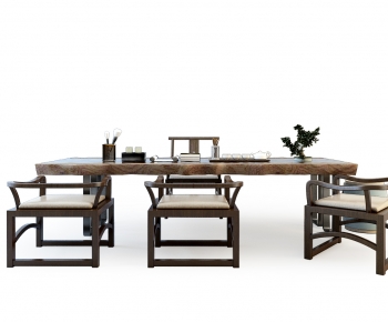 New Chinese Style Tea Tables And Chairs-ID:939742097