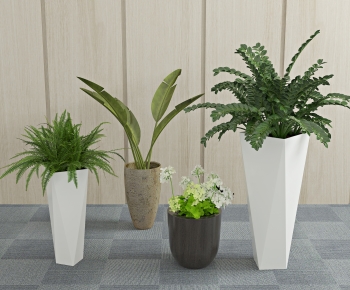 Modern Potted Green Plant-ID:360369929