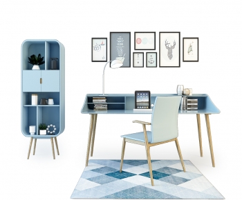 Nordic Style Computer Desk And Chair-ID:185503965