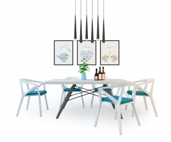 Nordic Style Dining Table And Chairs-ID:696825985