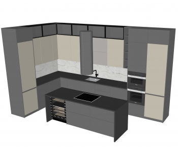 Modern Kitchen Cabinet-ID:422010907