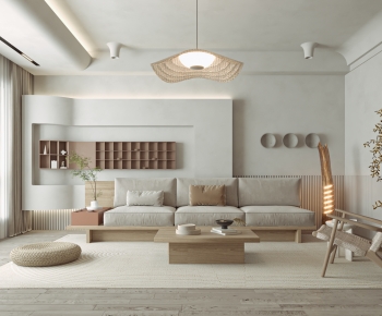 Wabi-sabi Style A Living Room-ID:783514028