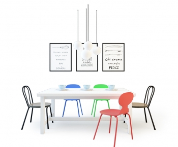 Nordic Style Dining Table And Chairs-ID:406430014