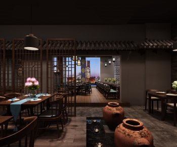 New Chinese Style Catering Space-ID:377811914